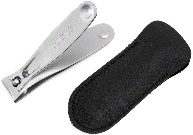 Dovo Stainless Satin Finished Large Nail Clipper in Leather Sheath from Dovo