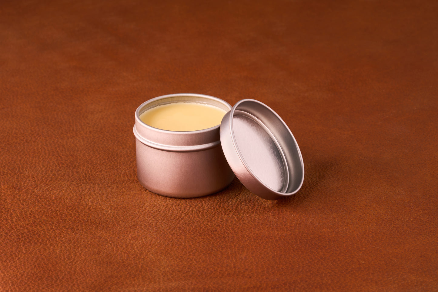 Mammoth Beard Co. Beard Balm Sex & Cigars 60ml in an open metal tin, featuring a smooth balm, ideal for moisturizing and styling longer beards.