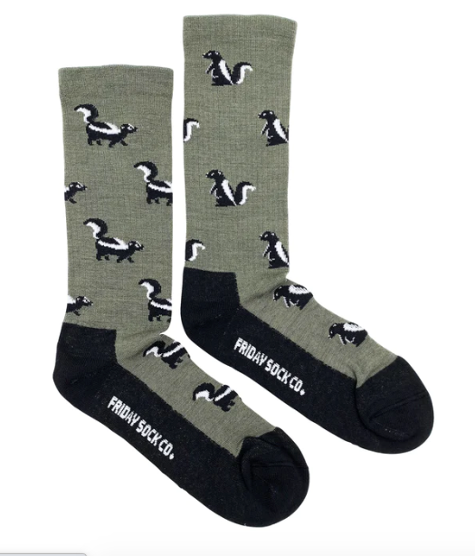 Friday Sock Co. Skunks Merino Wool from Friday Sock Co.