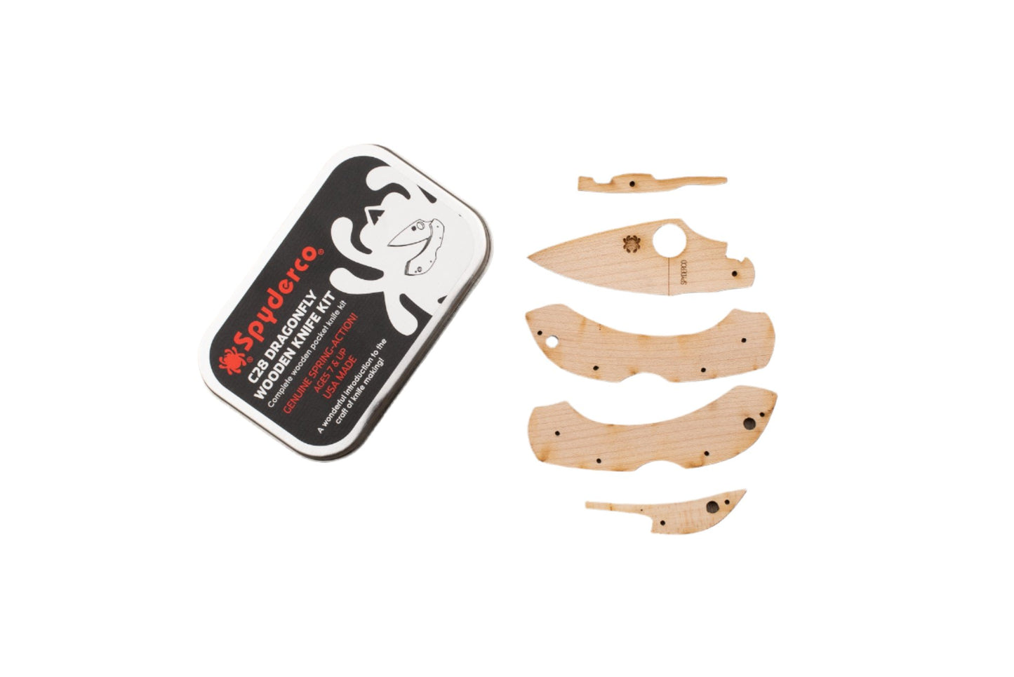 Spyderco Dragonfly Wooden Knife Kit from Spyderco