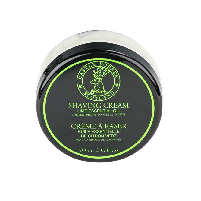 Castle Forbes Lime Essential Oil Shaving Cream 200ml from Castle Forbes