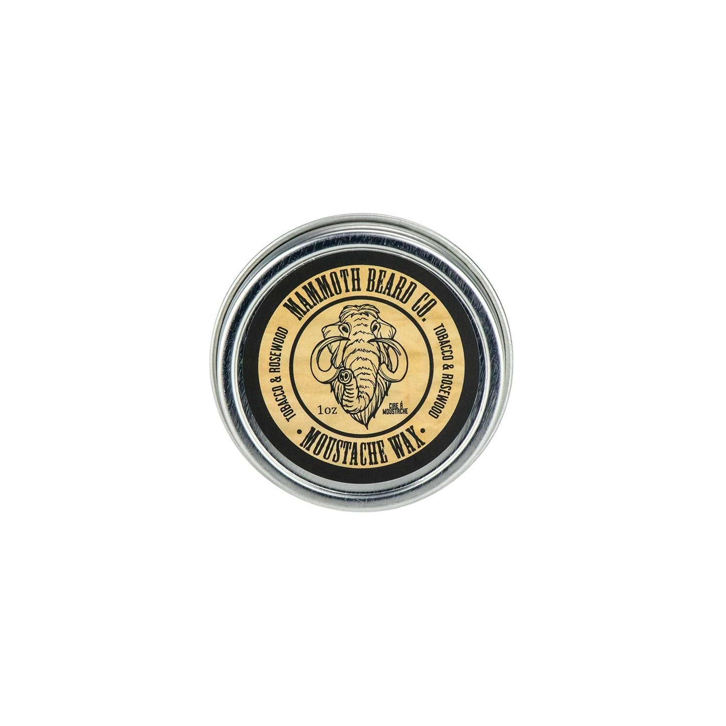 Mammoth Beard Co. Tobacco and Rosewood Moustache Wax 1oz from Mammoth Beard Co.