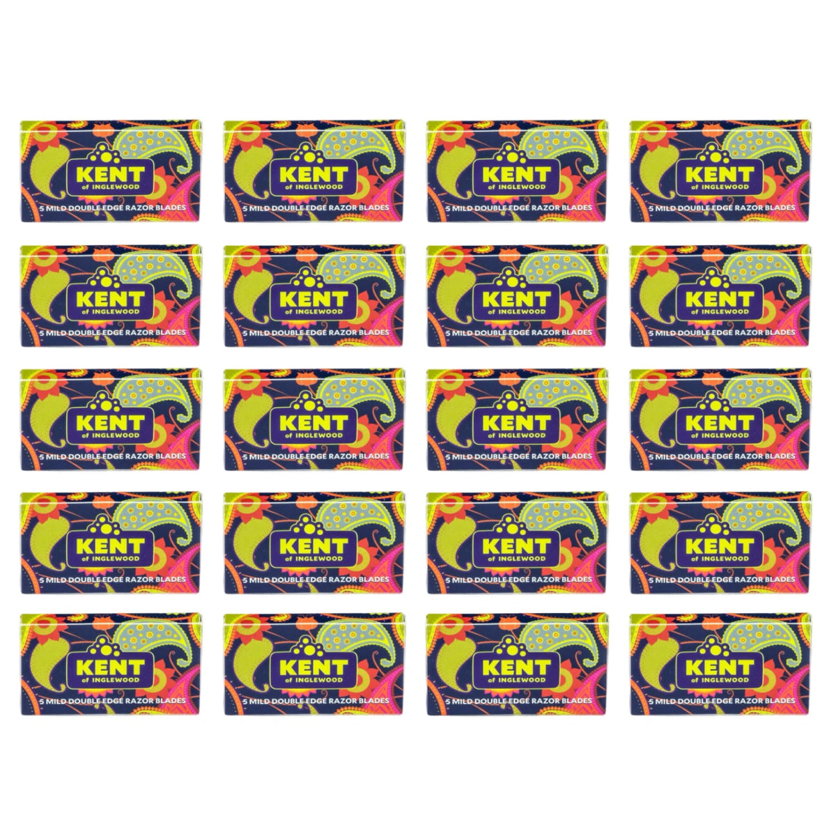 Kent Razor Sleeve of Kent of Inglewood Mild Razor Blades (100 Blades)