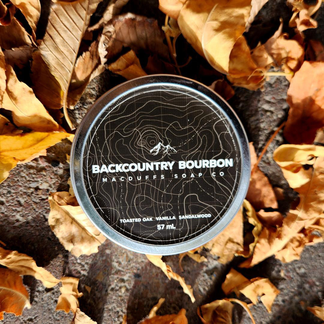 MacDuffs Soap Company Back Country Bourbon Beard Balm from MacDuffs Soap Co