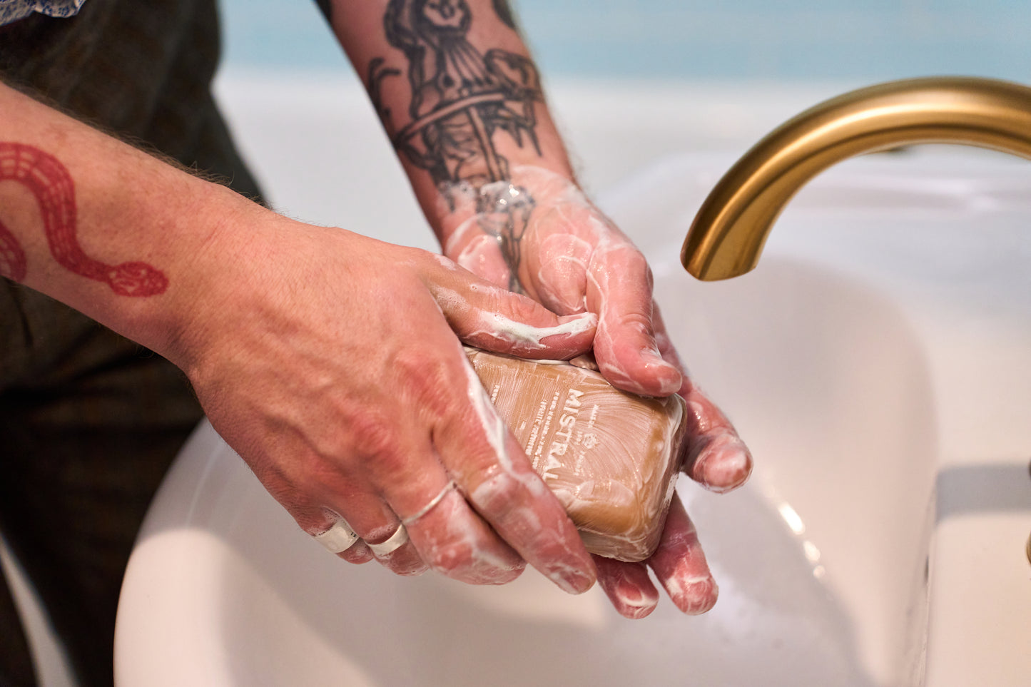 Mistral For Men Teak Wood Bar Soap