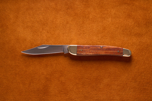 Grohmann Pocket Knife with Silver and Rosewood Handle, 4"