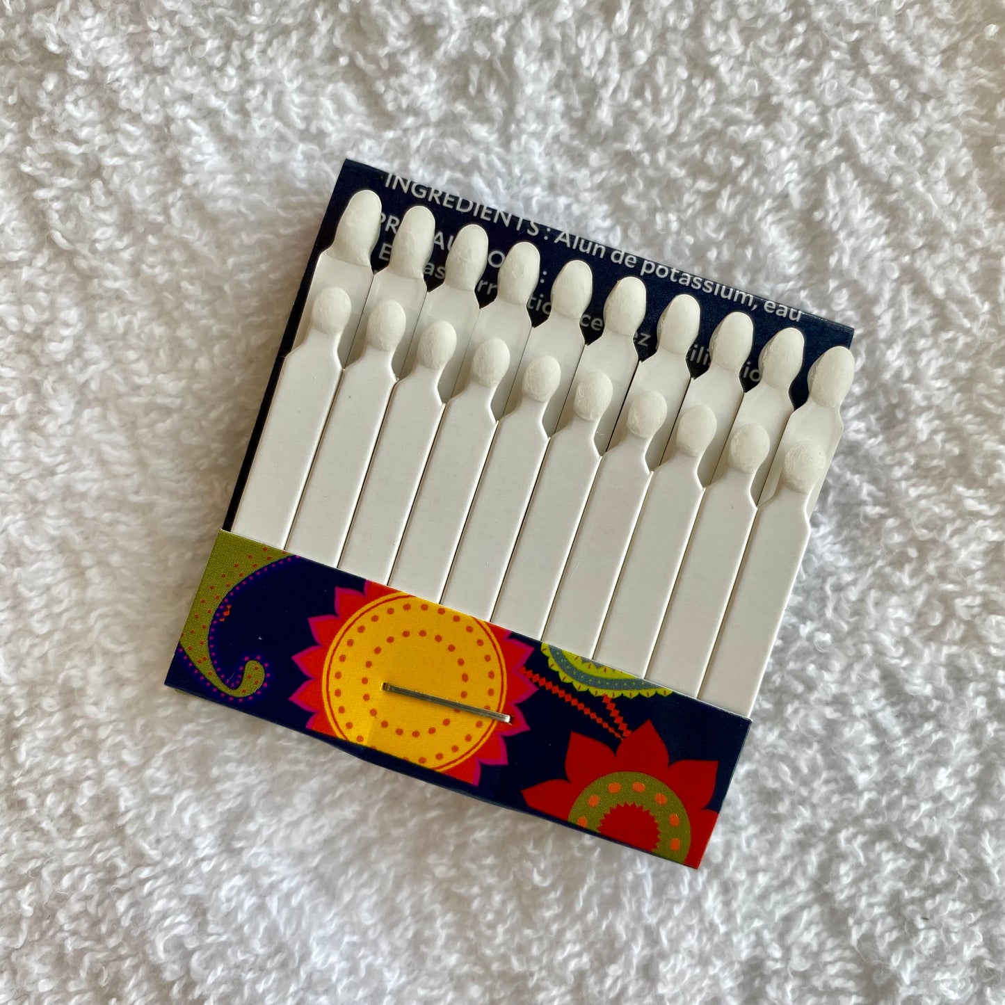 Nolan's All-In-One Shaving Kit featuring Kent of Inglewood Alum Matches in an open matchbook, highlighting essential shaving components for a classic grooming experience.