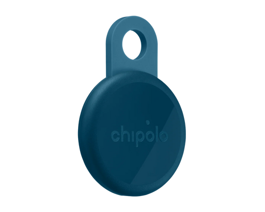 Chipolo Loop Bluetooth tracker, durable and versatile, helps locate items via app; ideal for keys or bags, USB-C rechargeable, waterproof, compatible with Apple and Android systems.