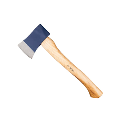 Beaver Brand Throwing Hatchet featuring a hickory handle and painted metal head, designed for effective target sinking and durability in axe throwing.