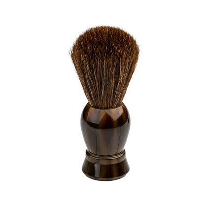 Kent's Better Shaving Kit features a brown-handled brush with dense bristles, perfect for whipping up shaving lather, embodying premium quality and practicality.