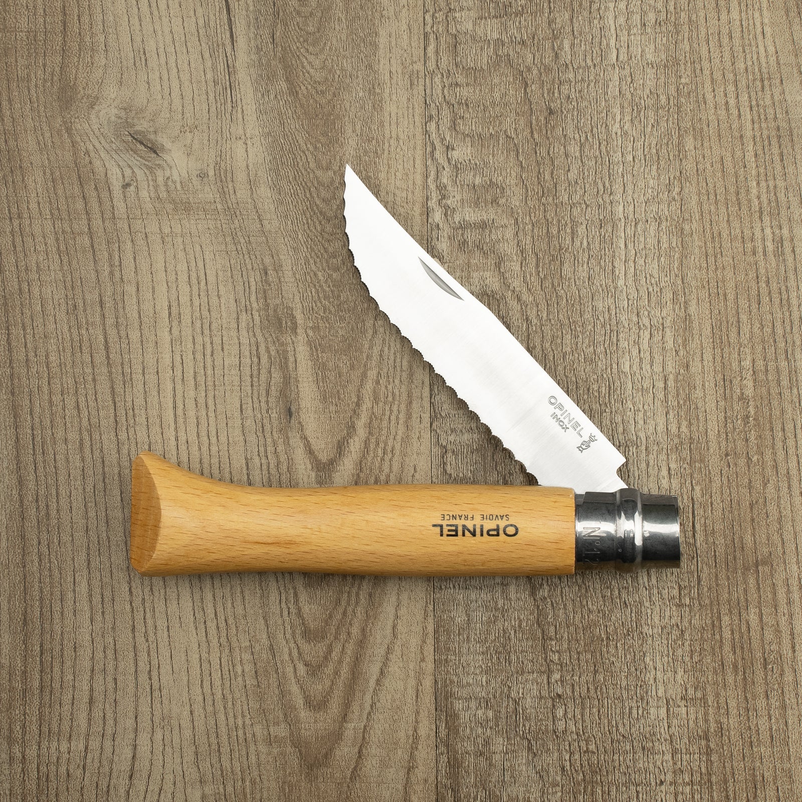 Opinel Inox No.12 Serrated Camp Cooking Knife