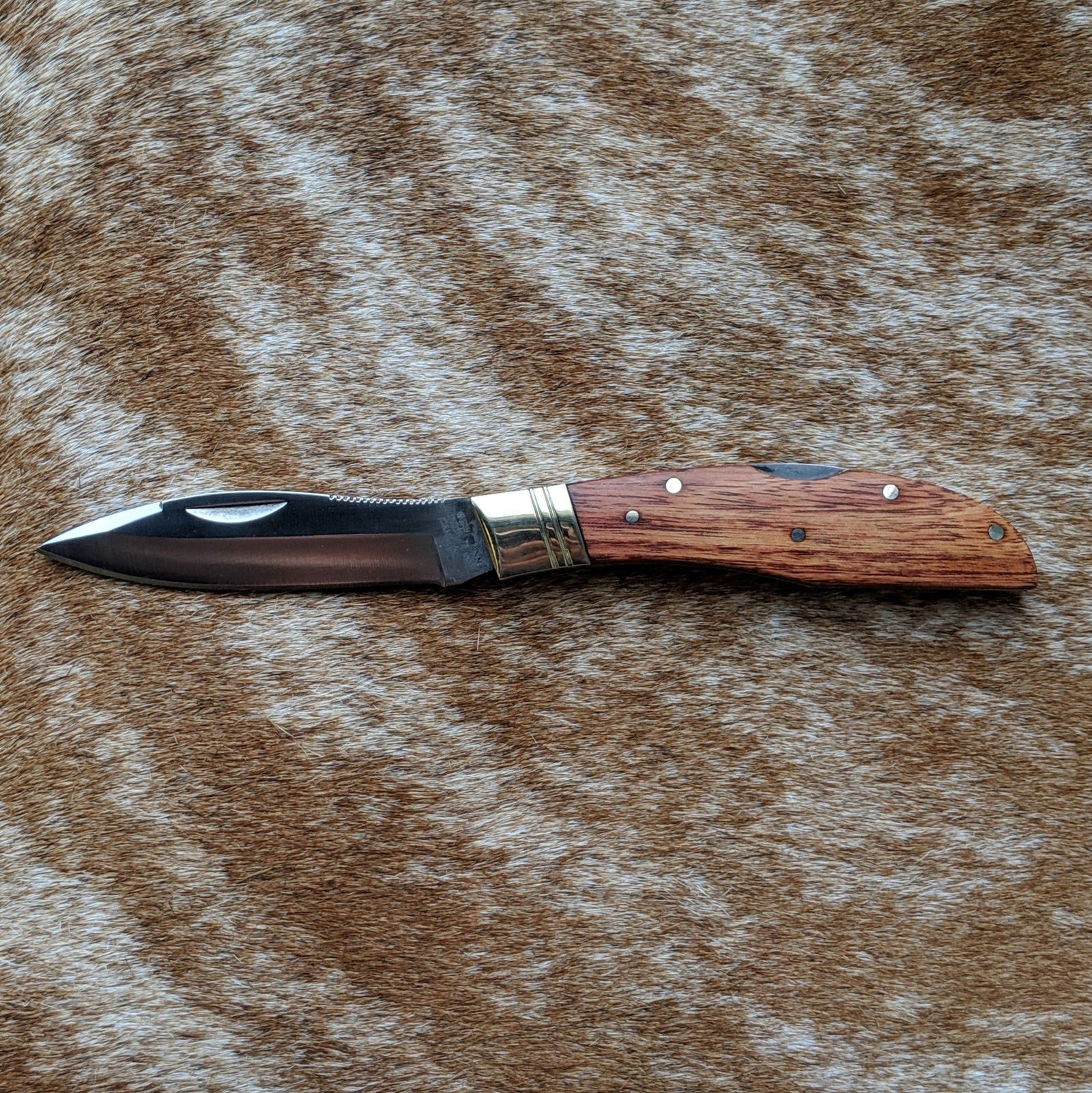 Grohmann Mini Russell Lockblade with Rosewood Handle, 4"