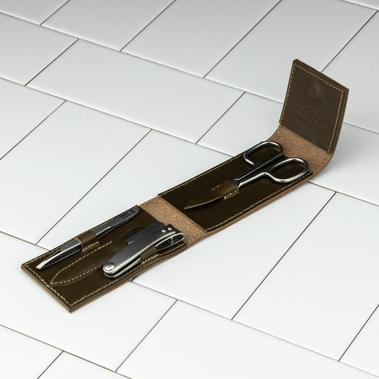 Niegeloh Havana S 4pc Manicure Set In High Quality Leather Case from Niegeloh