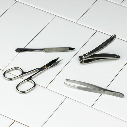 Niegeloh Imantado M 4 piece Manicure Set In High Quality Leather Case from Niegeloh