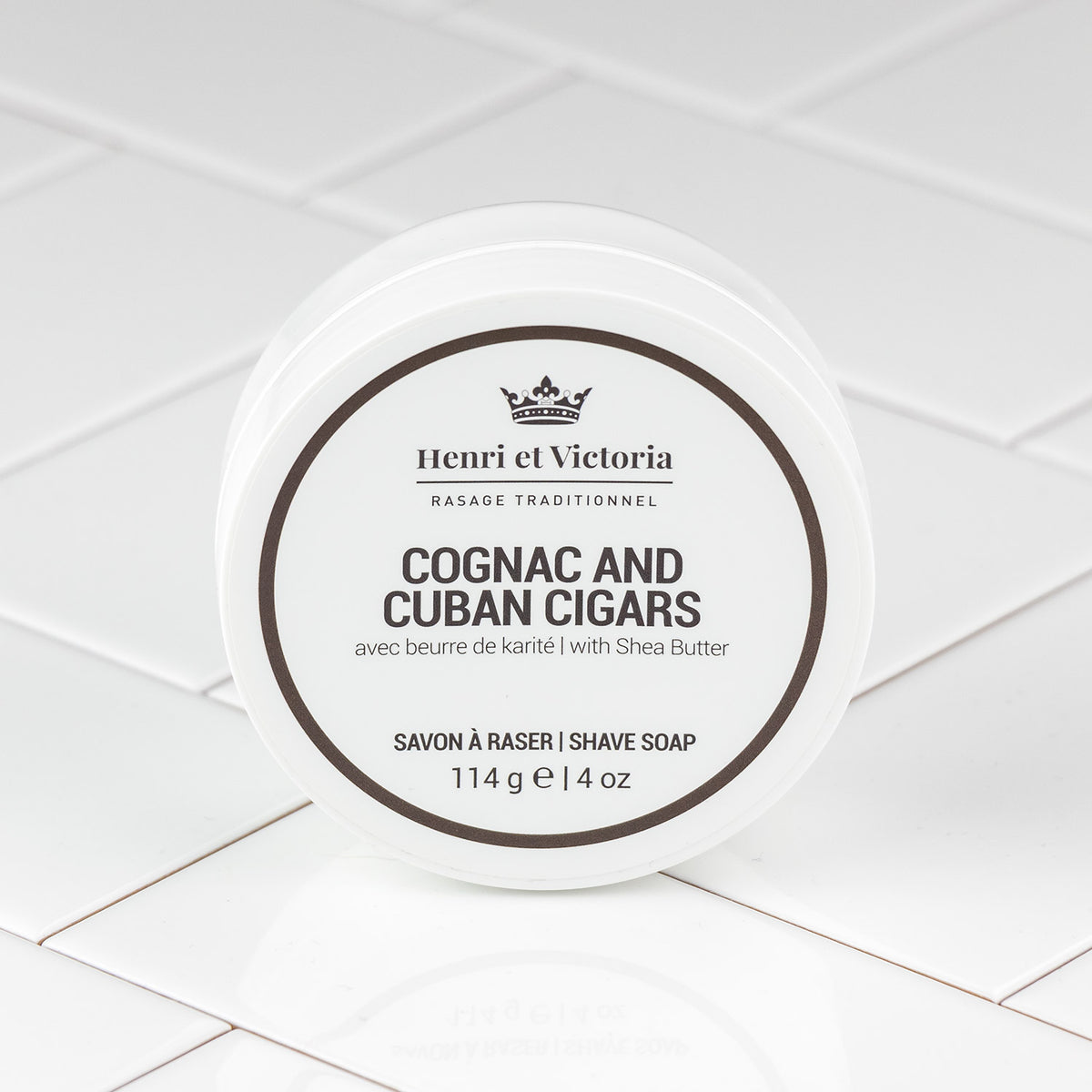 Henri et Victoria - Cognac and Cuban Cigars Vegan Shave Soap