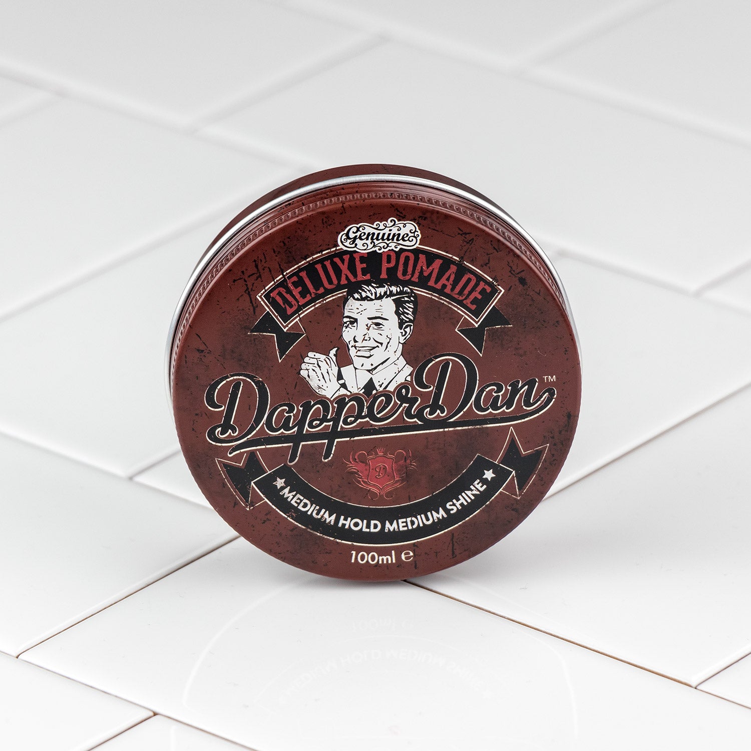 Dapper Dan Deluxe Pomade, Medium Hold Medium Shine (100ml/3.38oz)