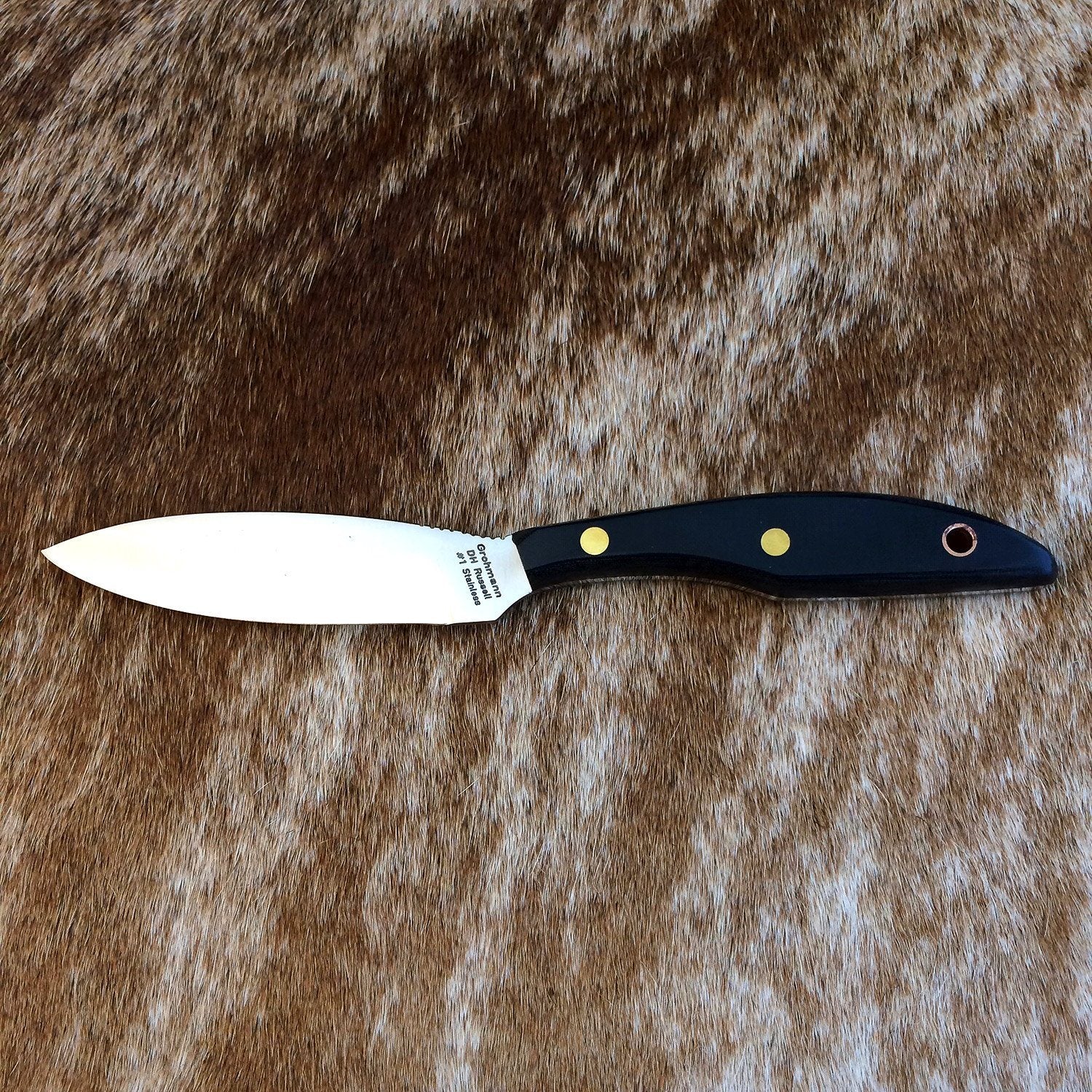 Grohmann D.H. Russell Belt Knife with Micarta Handle