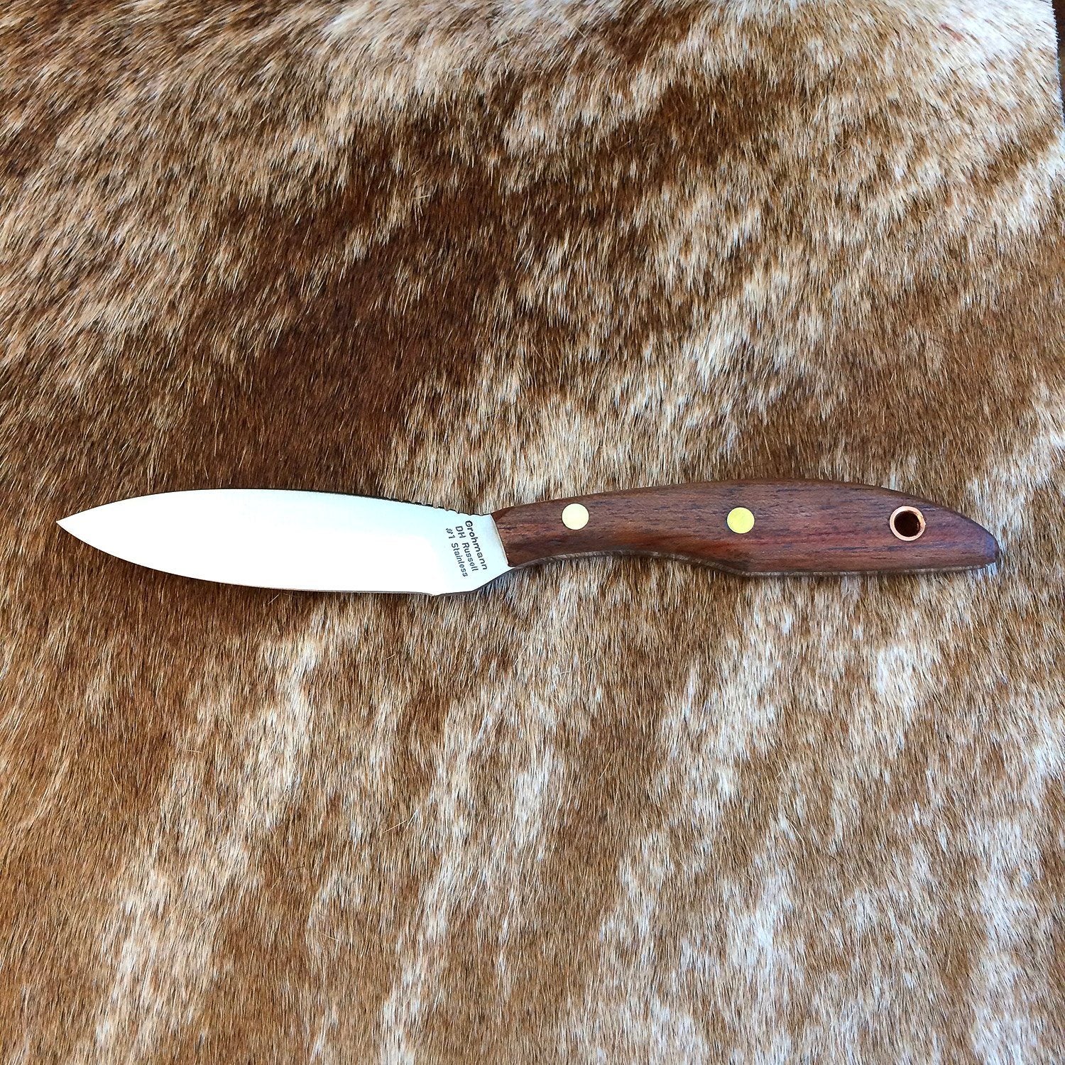 Grohmann D.H. Russell Belt Knife with Rosewood Handle