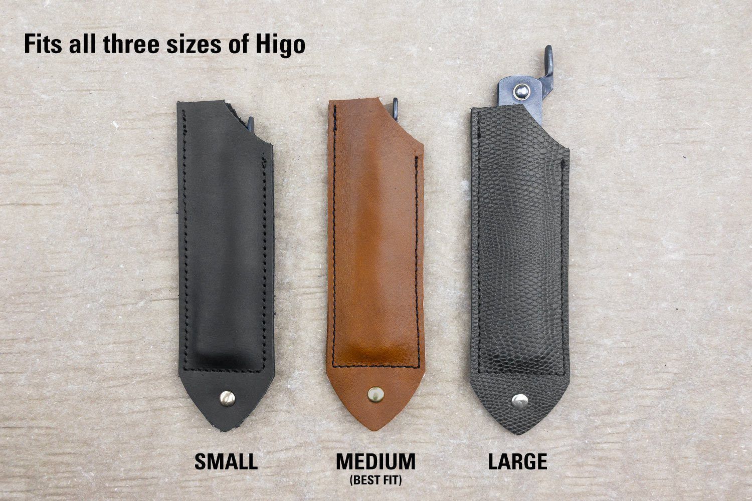 Horace & Jasper Leather Higo Knife Sleeve