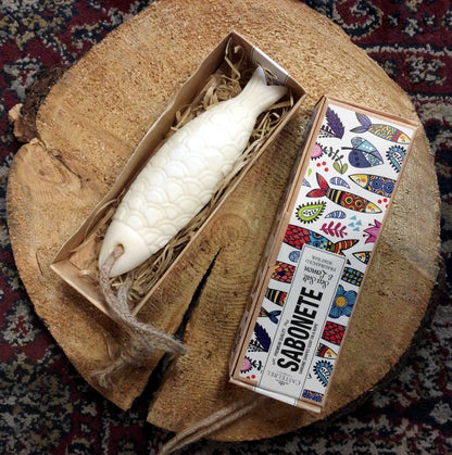 Castelbel Porto Sardine Collection Sea Salt and Lemon Soap On a Rope from Castelbel