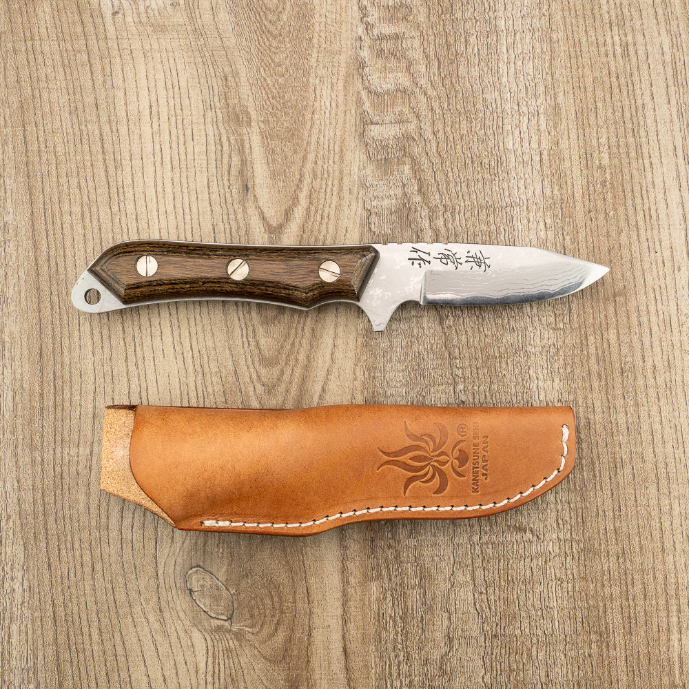 Seki Kanetsune Seseragi Drop Point Outdoor Knife 70mm