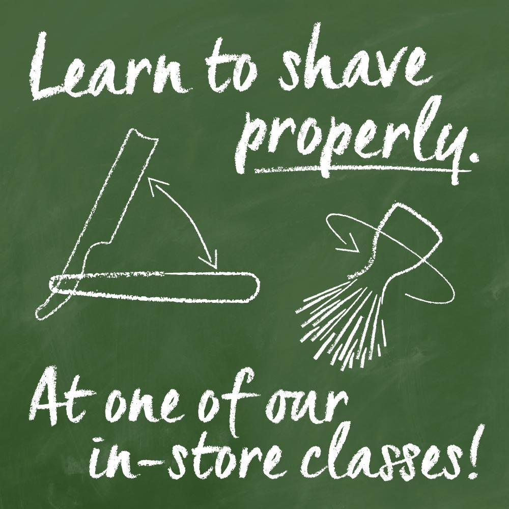 Safety Razor & Straight Razor Shave Classes