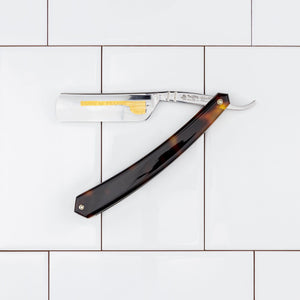 Thiers Issard Straight Razor, Bijou de France, Imitation Tortoiseshell, 6/8
